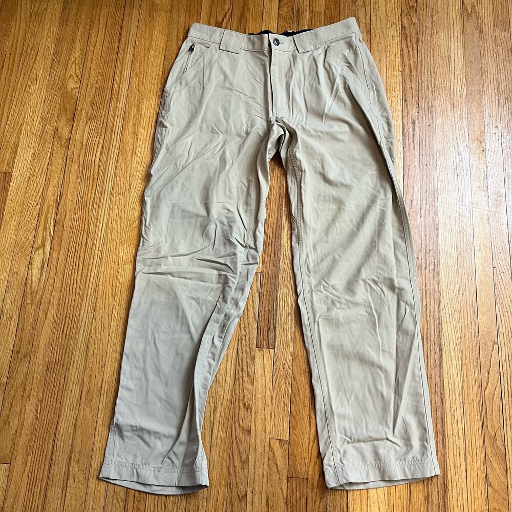 Duluth Trading Pants Mens Large Dry On The Fly Nylon Hiking Beige